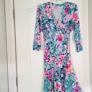 Lilly Pulitzer 3/4 sleeve A line dress